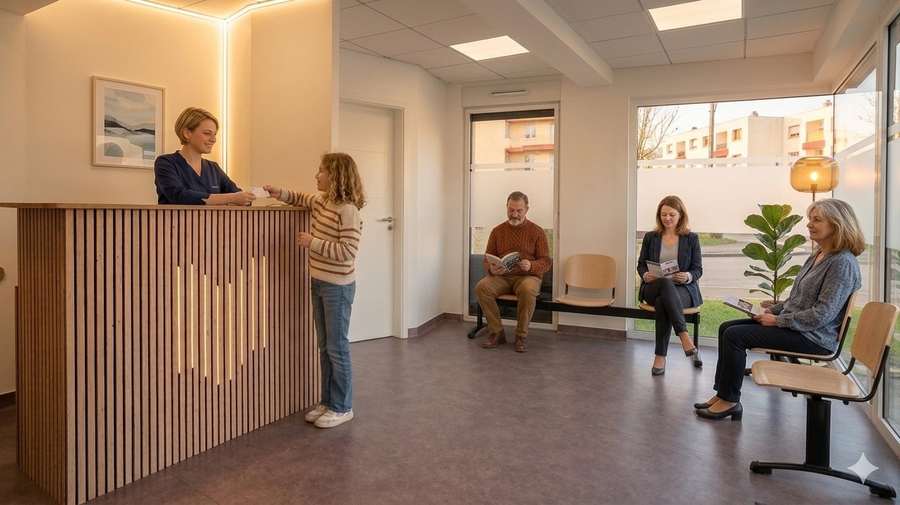 Salle d'accueil cabinet Dr Kulava Metz
